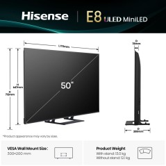 Hisense 50E8Q 50 4K UHD (2160p) Sort